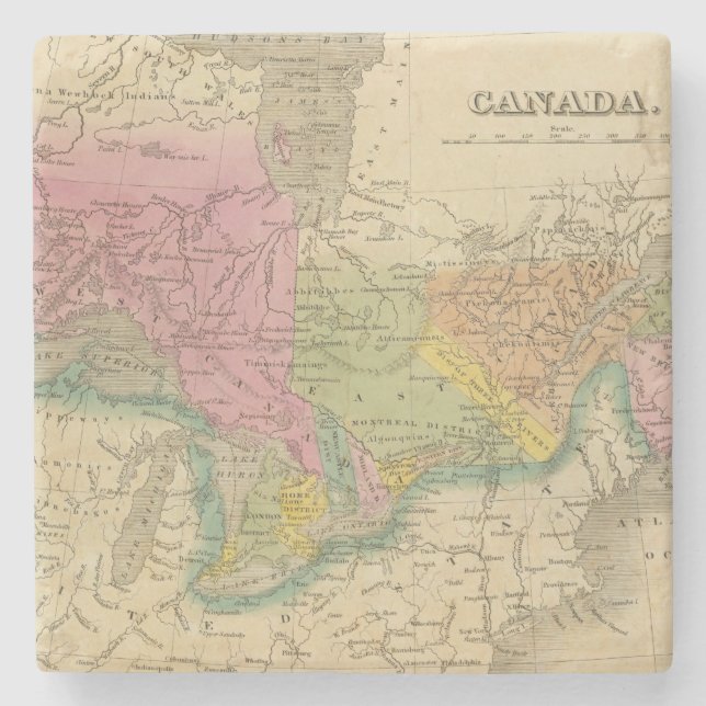 Posavasos De Piedra Canadá 2 (Anverso)