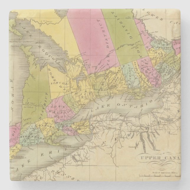 Posavasos De Piedra Canadá superior 4 (Anverso)