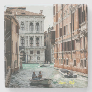 Posavasos De Piedra Canal de Barco de Venecia