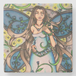 Posavasos De Piedra Cáncer MoonChild Fairy Goddess