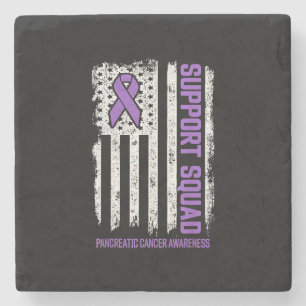 Posavasos De Piedra Cáncer Pancreático Apoyo Escuadrón Cáncer Pancreát