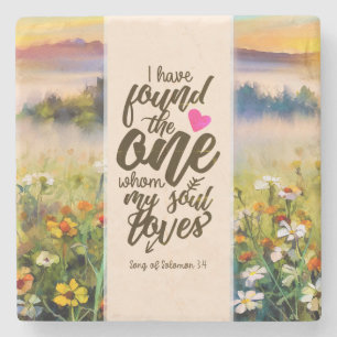 Posavasos De Piedra Canción de Salomón 3:4 He encontrado la Biblia Uno