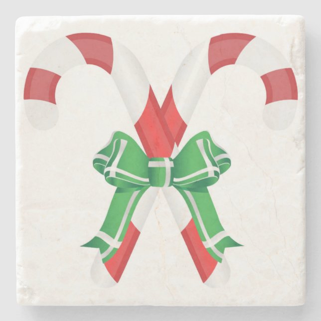 Posavasos De Piedra CANDYCANES DE navidades (Anverso)