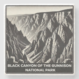 Posavasos De Piedra Cañón negro del parque nacional de Gunnison