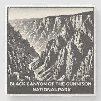 Posavasos De Piedra Cañón negro del parque nacional de Gunnison