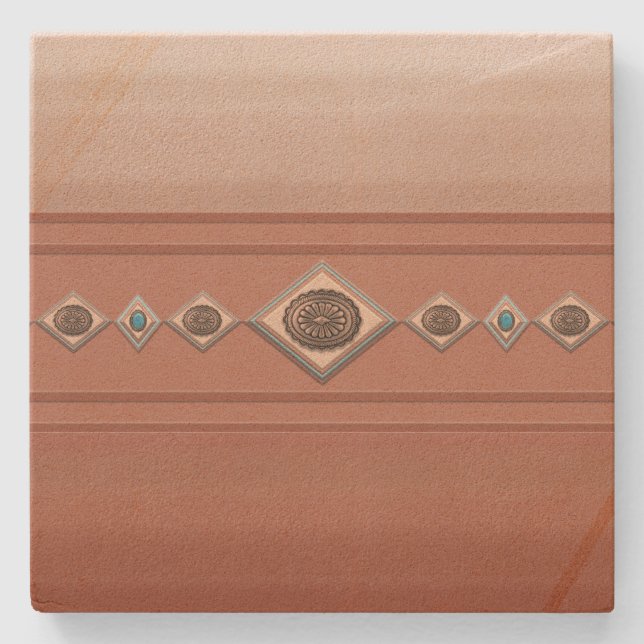 Posavasos De Piedra Cañón Sandstone del Suroeste (Anverso)