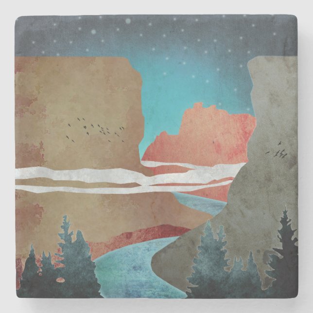 Posavasos De Piedra Canyon Birds (Anverso)