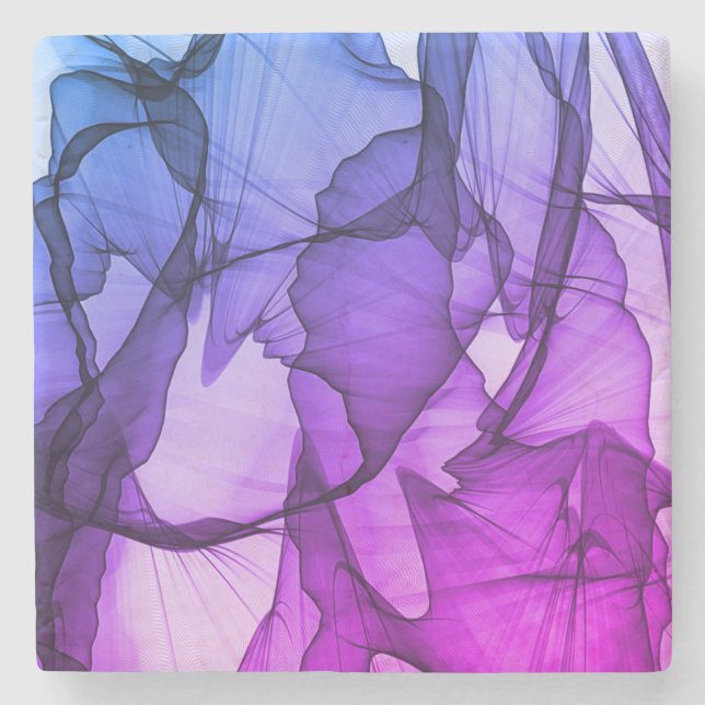 Posavasos De Piedra Capa mística de ciruela (Anverso)