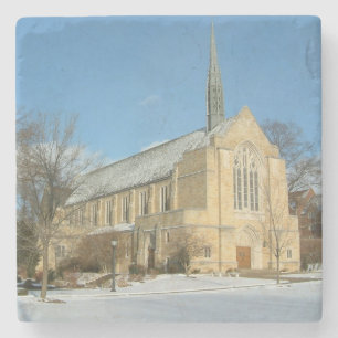 Posavasos De Piedra Capilla Harbison en invierno en el Grove City Coll