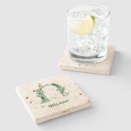 Posavasos De Piedra Capital decorativa N de nudo celta del siglo XVI