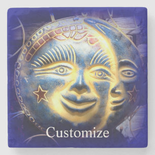 Posavasos De Piedra Cara de sol/ luna Thunder_Cove