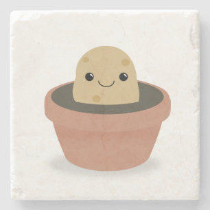 Posavasos De Piedra Carácter de papa