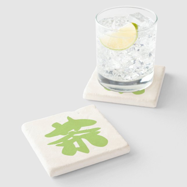 Posavasos De Piedra Carácter hanzi / kanji idioma tea chino (Lateral)