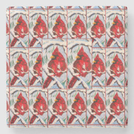 Posavasos De Piedra Cardinal Fun Coaster