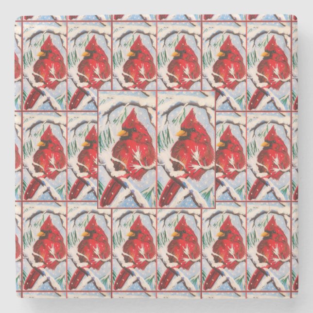 Posavasos De Piedra Cardinal Fun Coaster (Anverso)