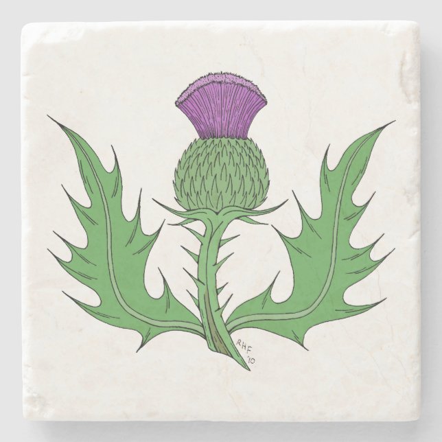 Posavasos De Piedra Cardo (Anverso)