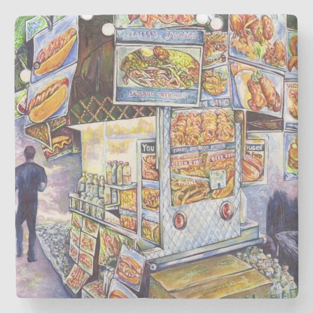 Posavasos De Piedra Carga de trabajo artística extraordinaria (Anverso)