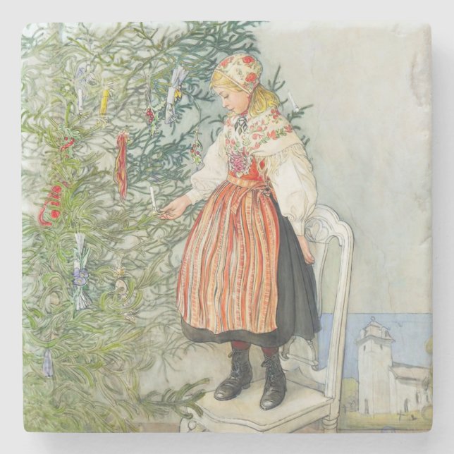 Posavasos De Piedra Carl Larsson Christmas Tree (Anverso)
