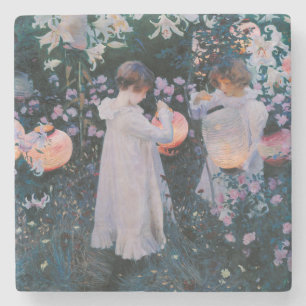 Posavasos De Piedra Carnación, Lily, Lily, Rosa (John Singer Sargent)