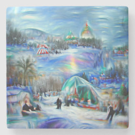 Posavasos De Piedra Carnaval de invierno