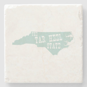 Posavasos De Piedra Carolina del Norte Nickname Tar Heel Estado