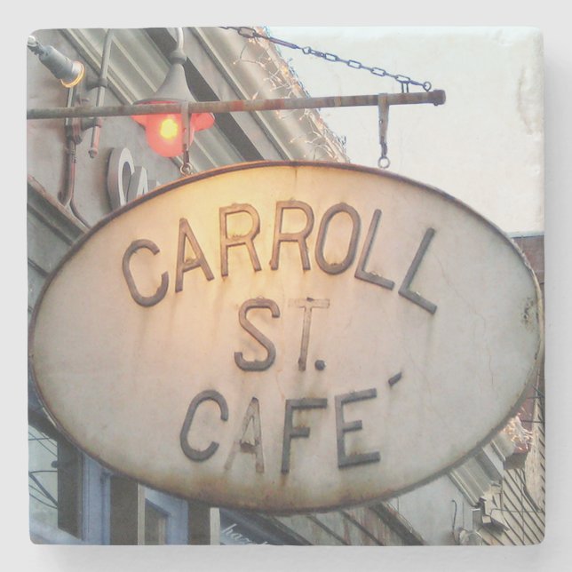 Posavasos De Piedra Carroll St Cafe Cabbagetown, Carroll St Cafe (Anverso)