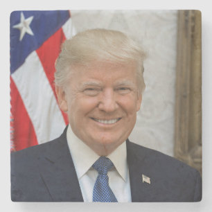 Posavasos De Piedra Casa Blanca del Presidente estadounidense Donald T