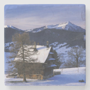 Posavasos De Piedra Casa de granja y Monte Rigi y Pilatus,