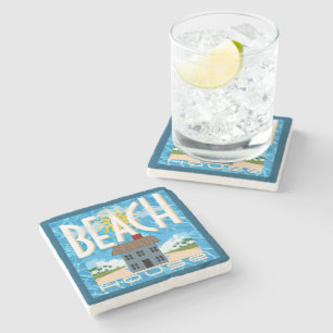 Posavasos De Piedra Casa de playa