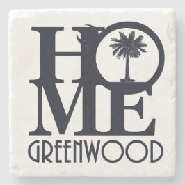 Posavasos De Piedra CASA Greenwood South Carolina Stone Coaster