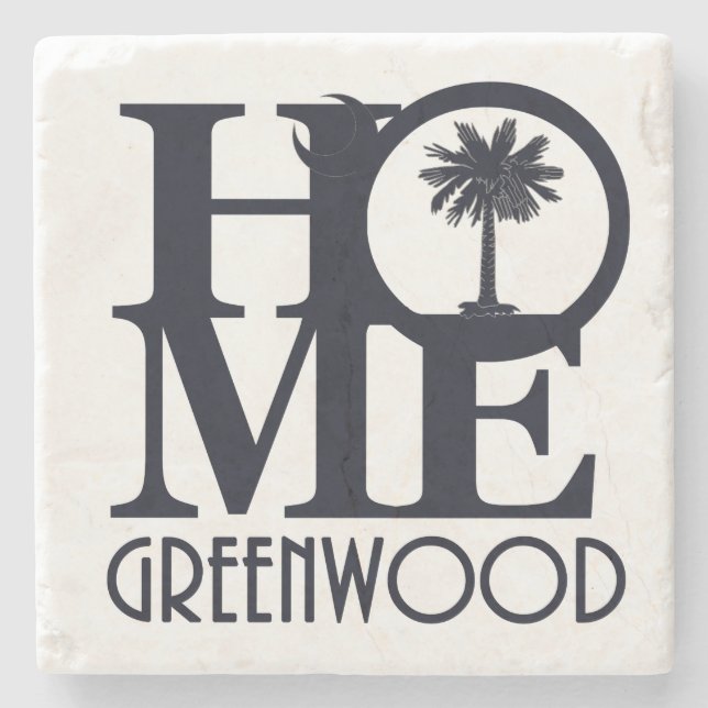 Posavasos De Piedra CASA Greenwood South Carolina Stone Coaster (Anverso)