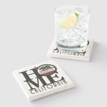 CASA Hollywood California Stone Coaster