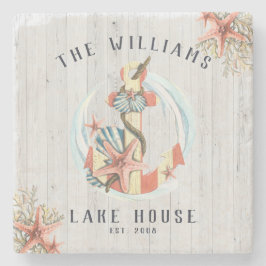 Posavasos De Piedra Casa náutica costera | Anclaje ruso