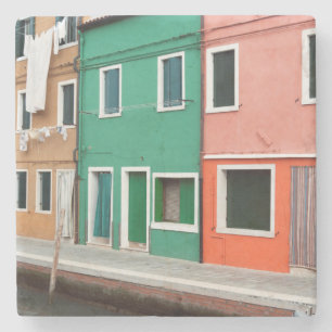 Posavasos De Piedra Casas en el frente del mar