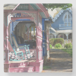 Posavasos De Piedra Casas en fila - Viñedo de Martha