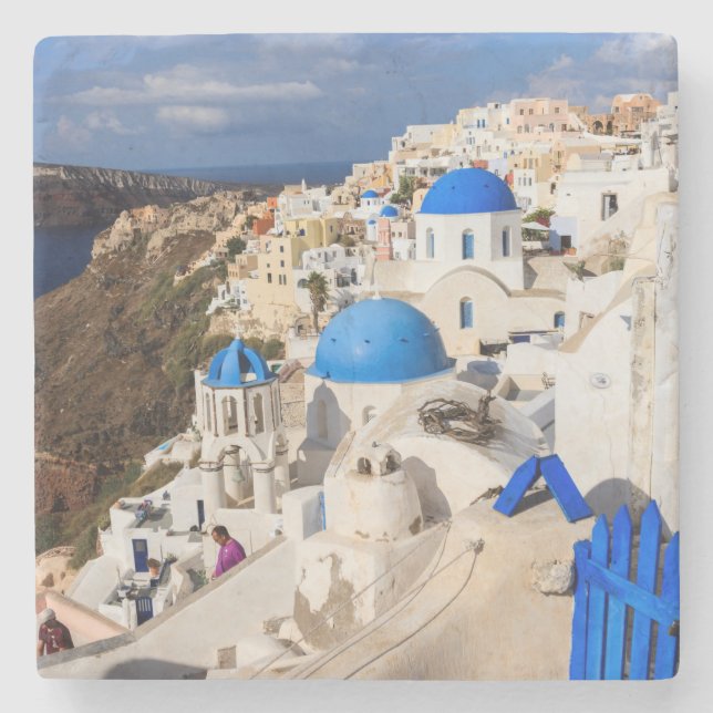 Posavasos De Piedra Casas griegas tradicionales (Anverso)