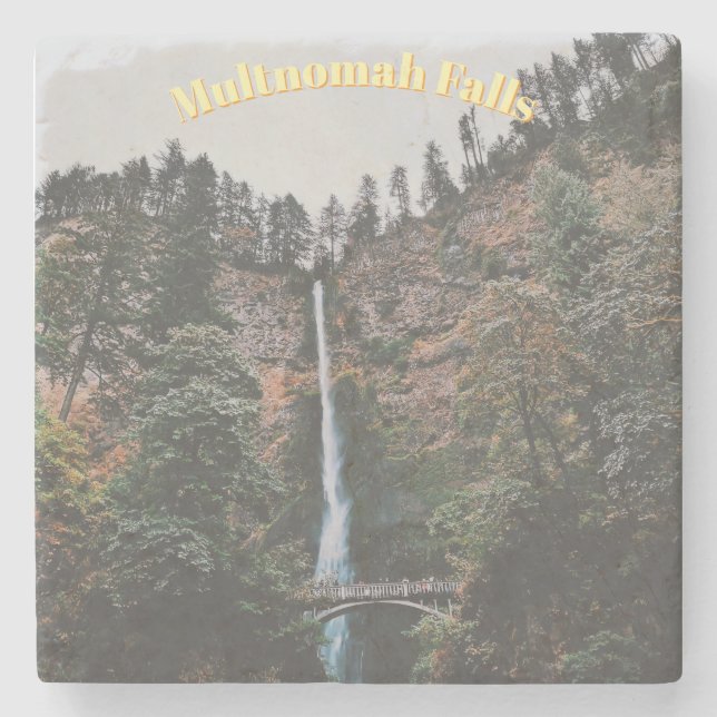 Posavasos De Piedra Cascadas Multnomah (Anverso)