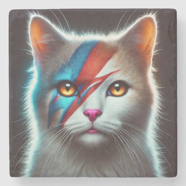 Posavasos De Piedra ¡Cáscaras de gato! (Anverso)