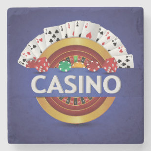 Posavasos De Piedra Casino Muy Divertido