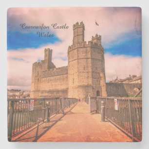 Posavasos De Piedra Castillo de Caernarfon Gales.