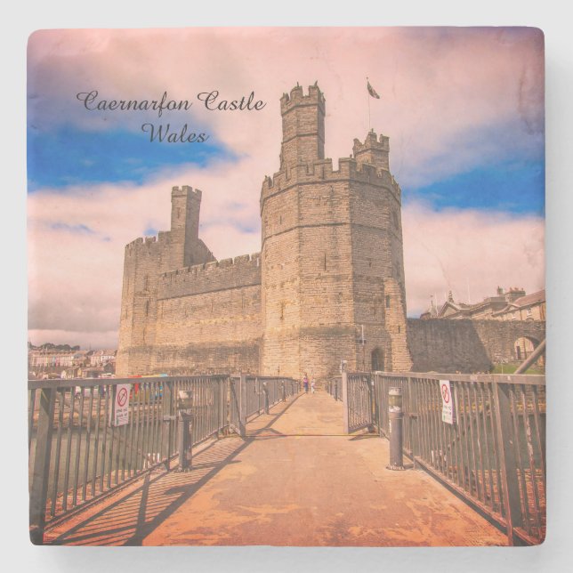 Posavasos De Piedra Castillo de Caernarfon, Gales. (Anverso)