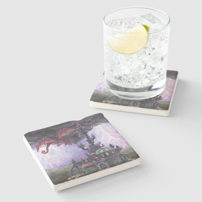 Posavasos De Piedra Castillo de Dragon (Lateral)