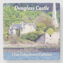 Posavasos De Piedra Castillo de Dunglass - Clan Colquhoun/Calhoun