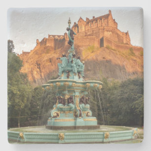 Posavasos De Piedra Castillo de Edimburgo Fuente Princes Street Garden