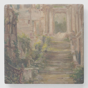 Posavasos De Piedra Castillo de Saint-Cloud Ruins Stairs