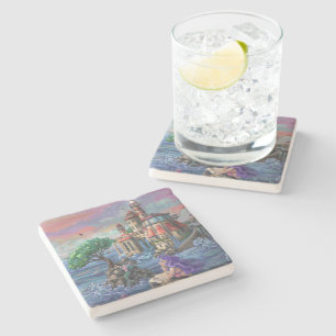 Posavasos De Piedra Castillo de Sirena