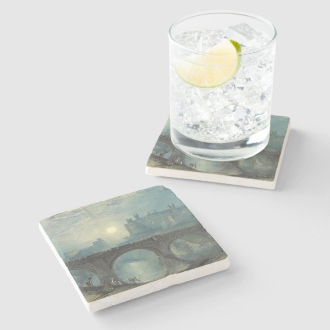 Posavasos De Piedra Castillo de William Turner Alnwick (Lateral)