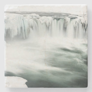 Posavasos De Piedra Catarata Godafoss, invierno, Islandia