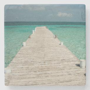 Posavasos De Piedra Cayo Goff, una popular isla de la Barrera de Coral