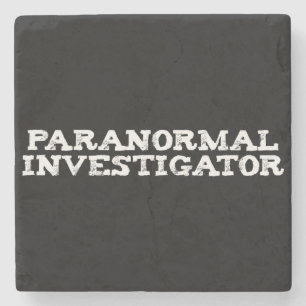 Posavasos De Piedra Caza fantasma de investigador paranormal
